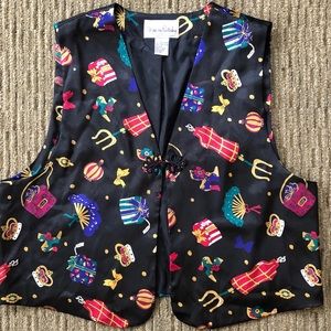 Diane Von Furstenberg vintage pattern vest